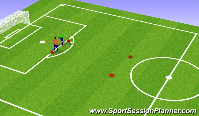 Football/Soccer Session Plan Drill (Colour): mismarking