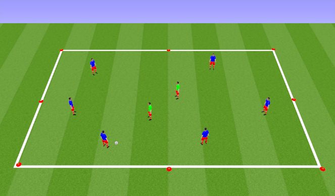Football/Soccer Session Plan Drill (Colour): Rondo