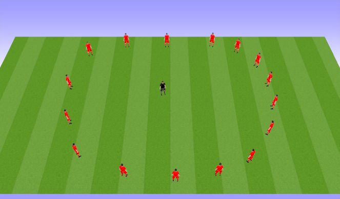 Football/Soccer Session Plan Drill (Colour): Dynamic Stretch