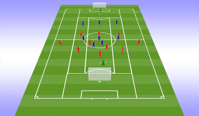 Football/Soccer Session Plan Drill (Colour): TG 11v9