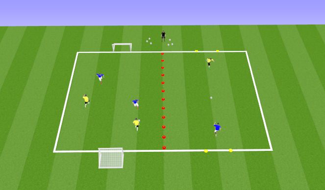 Football/Soccer Session Plan Drill (Colour): Arrival Activity