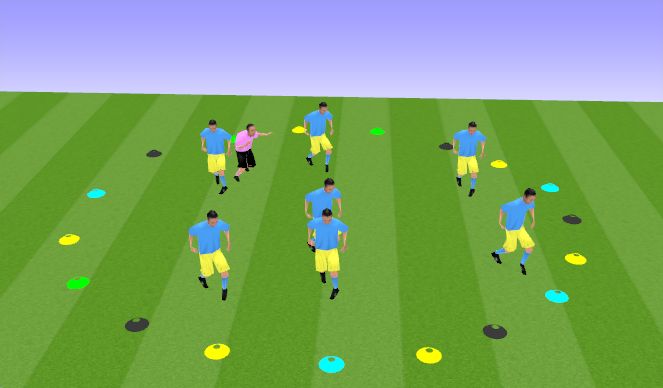 Football/Soccer Session Plan Drill (Colour): Foxes Tail