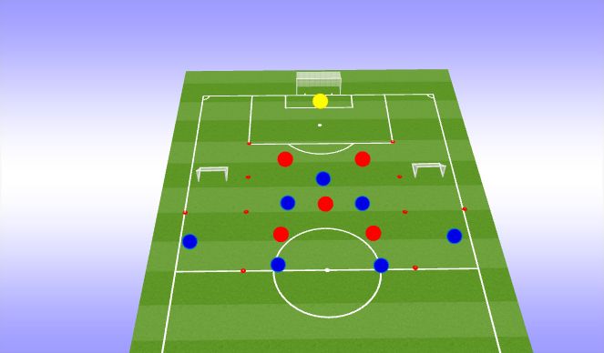 Football/Soccer Session Plan Drill (Colour): 7v5