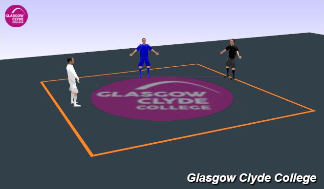 Football/Soccer Session Plan Drill (Colour): Cooldown and debrief of session