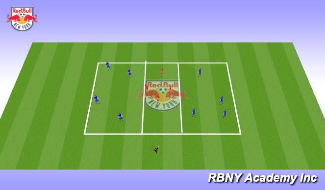 Football/Soccer Session Plan Drill (Colour): Main Activity