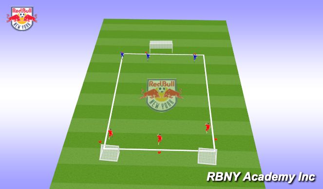 Football/Soccer Session Plan Drill (Colour): Conditioned Game
