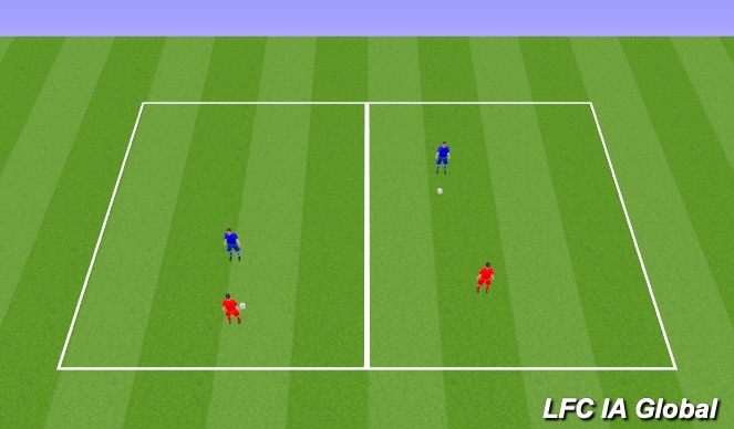 Football/Soccer Session Plan Drill (Colour): Integrated Warmup