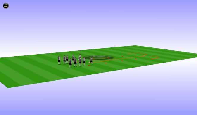 Football/Soccer Session Plan Drill (Colour): FIFA 11+