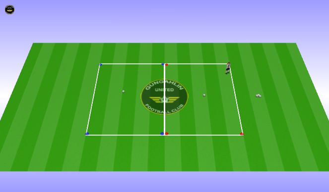 Football/Soccer Session Plan Drill (Colour): Passing squares