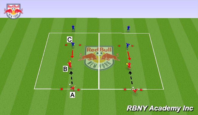 Football/Soccer Session Plan Drill (Colour): Warm Up