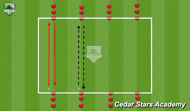 Football/Soccer Session Plan Drill (Colour): Warm Up