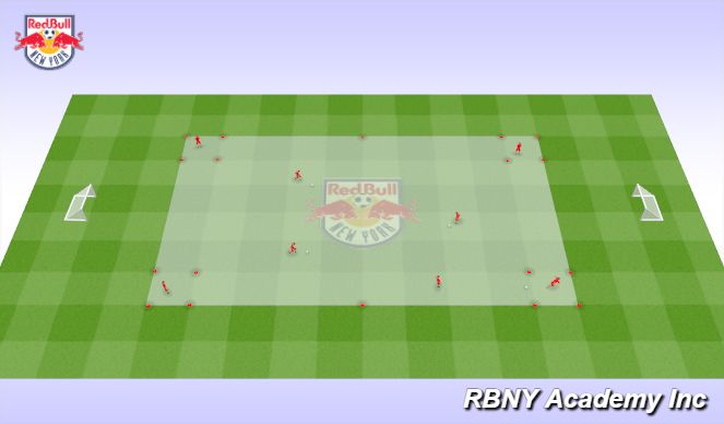 Football/Soccer Session Plan Drill (Colour): Main Activity