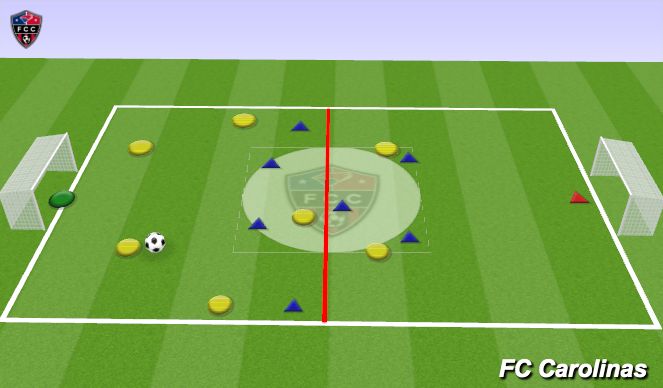 Football/Soccer Session Plan Drill (Colour): Animation 4
