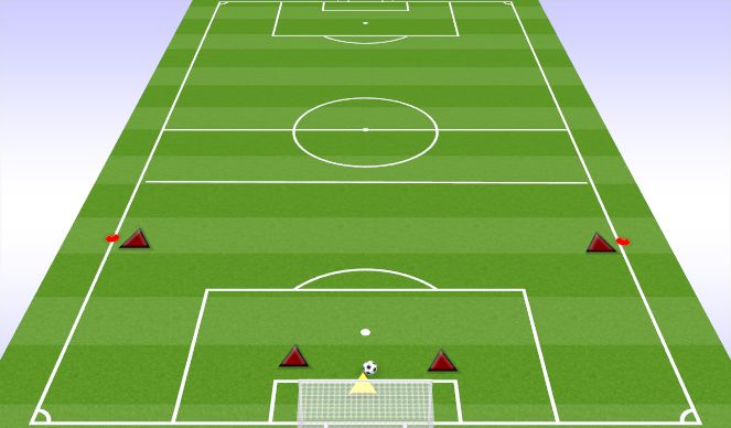 Football/Soccer Session Plan Drill (Colour): BACK FOUR ANIMATION)