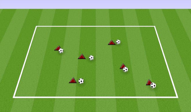 Football/Soccer Session Plan Drill (Colour): DRIBBLING MOVES WEEK #5