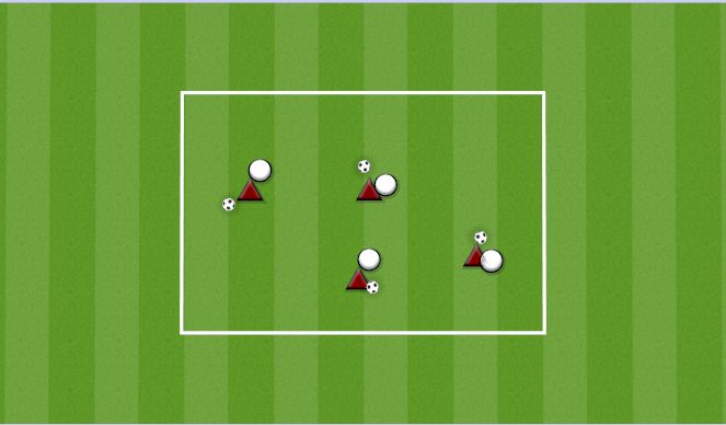 Football/Soccer Session Plan Drill (Colour): BALL IN HAND