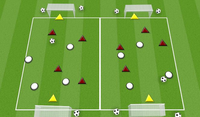 Football/Soccer Session Plan Drill (Colour): PLAYER CHANGE