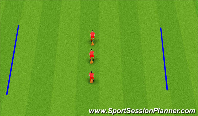 Football/Soccer Session Plan Drill (Colour): Lateral Movement Training