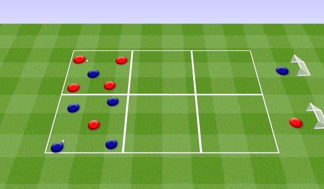 Football/Soccer Session Plan Drill (Colour): Rondo Races. Wyścigi Dziadek.