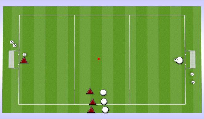 Football/Soccer Session Plan Drill (Colour): 2V2
