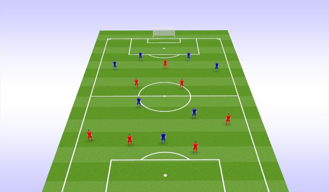 Football/Soccer Session Plan Drill (Colour): SSG