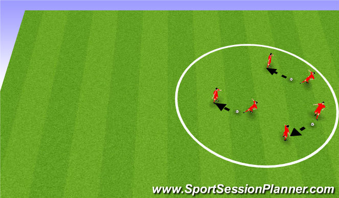 Football/Soccer Session Plan Drill (Colour): 3 Pass N Go