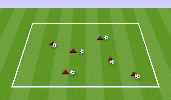 Football/Soccer Session Plan Drill (Colour): DRIBBLING MOVES WEEK #2