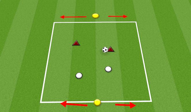 Football/Soccer Session Plan Drill (Colour): MOVING TARGETS