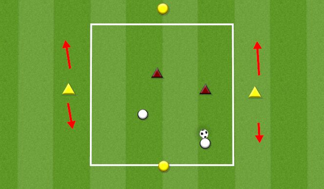 Football/Soccer Session Plan Drill (Colour): NEUTRALS ON SIDE