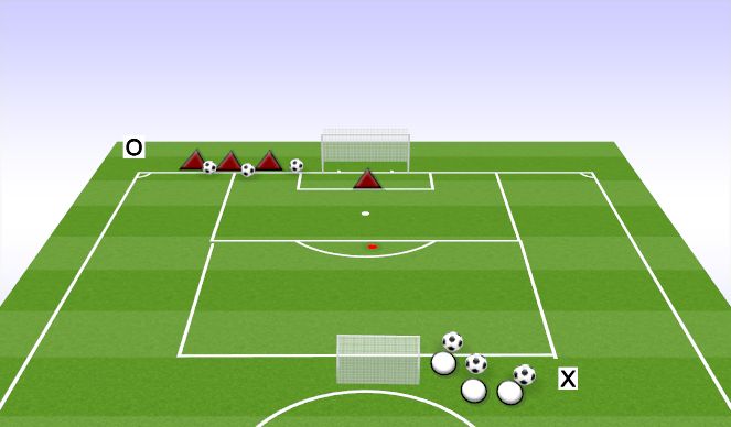 Football/Soccer Session Plan Drill (Colour): COUGAR