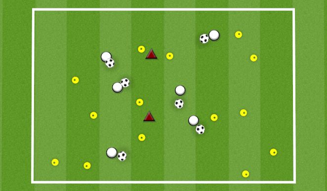 Football/Soccer Session Plan Drill (Colour): GOAL MUNCHERS