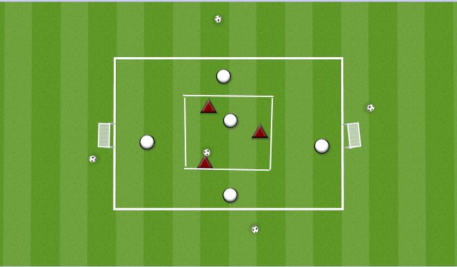 Football/Soccer Session Plan Drill (Colour): WIN THE BALL BACK