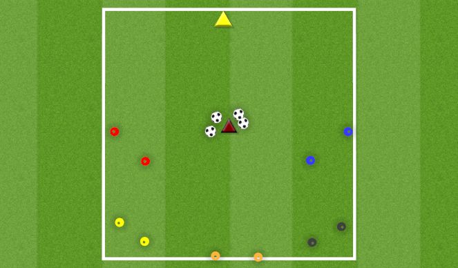 Football/Soccer Session Plan Drill (Colour): GOALKEEPER SAVE AND DISTRIBUTE