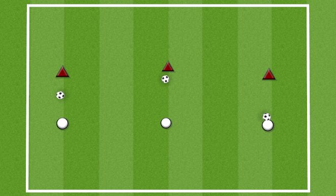 Football/Soccer Session Plan Drill (Colour): 1 touch short