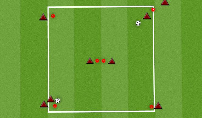 Football/Soccer Session Plan Drill (Colour): PASSING W