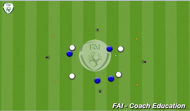 Football/Soccer Session Plan Drill (Colour): Warm up