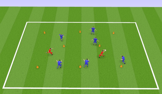 Football/Soccer Session Plan Drill (Colour): W up