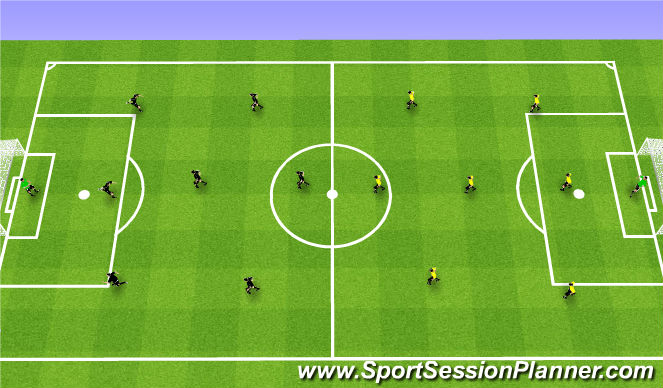 Football/Soccer Session Plan Drill (Colour): Match
