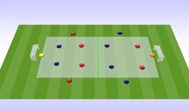 Football/Soccer Session Plan Drill (Colour): Conditioned Game