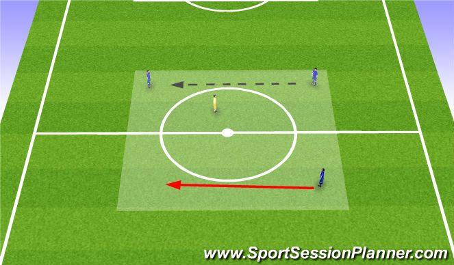 Football/Soccer Session Plan Drill (Colour): Warm Up
