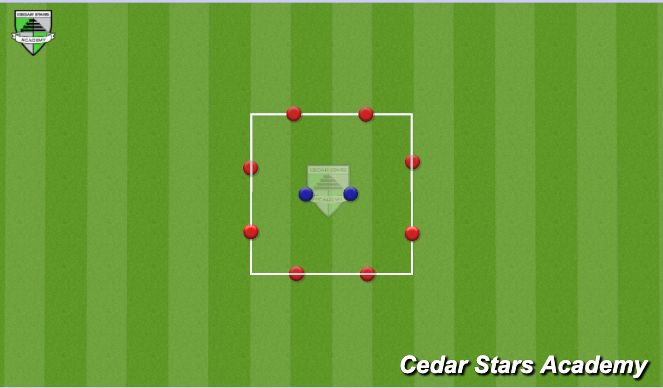 Football/Soccer Session Plan Drill (Colour): Rondos