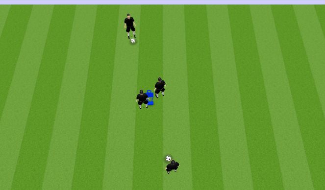 Football/Soccer Session Plan Drill (Colour): Drill two