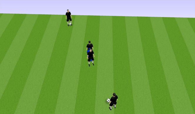 Football/Soccer Session Plan Drill (Colour): Drill three