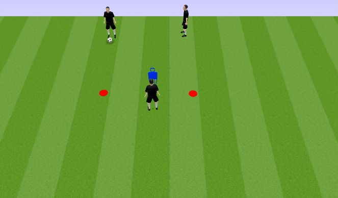Football/Soccer Session Plan Drill (Colour): Drill four