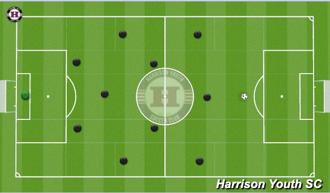 Football/Soccer Session Plan Drill (Colour): Animation 1