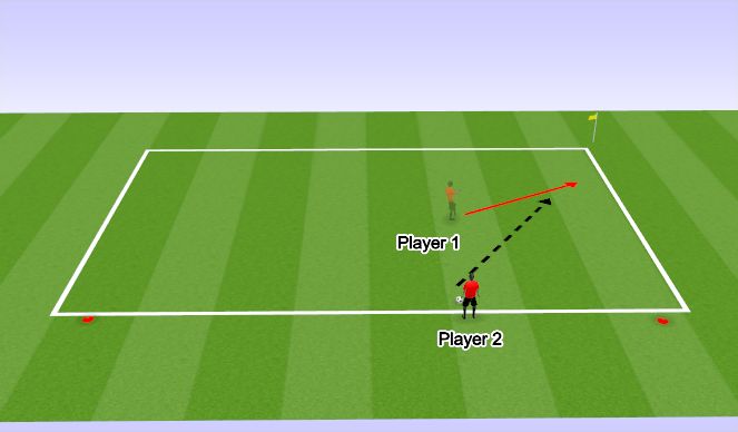 Fútbol Ejercicio del Plan de Sesiones (Color): 3. Diagonal Run