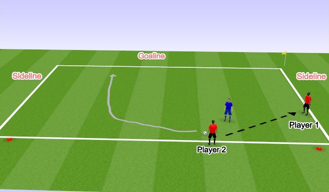 Fútbol Ejercicio del Plan de Sesiones (Color): 5. Diagonal Run