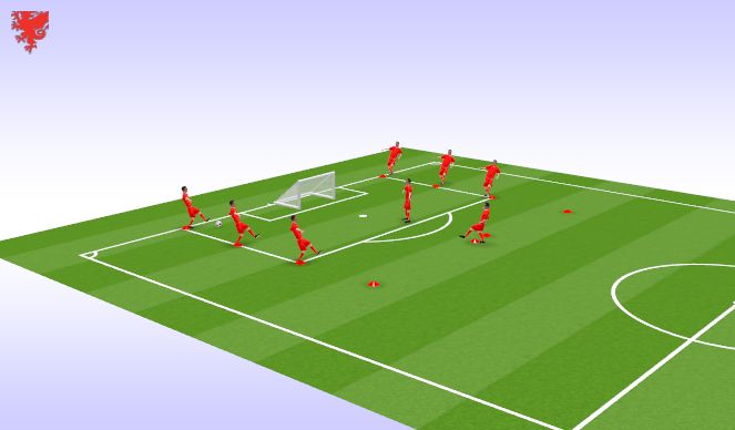 Football/Soccer Session Plan Drill (Colour): Screen 1