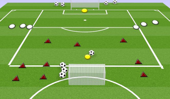 Football/Soccer Session Plan Drill (Colour): TRANSITION 3V2