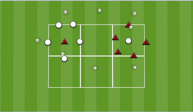 Football/Soccer Session Plan Drill (Colour): 5V1